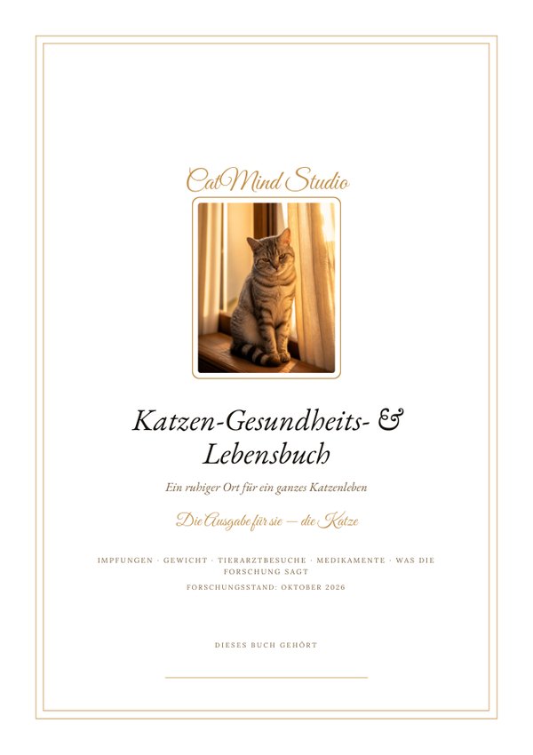 Cover: Katzen-Gesundheits- & Lebensbuch